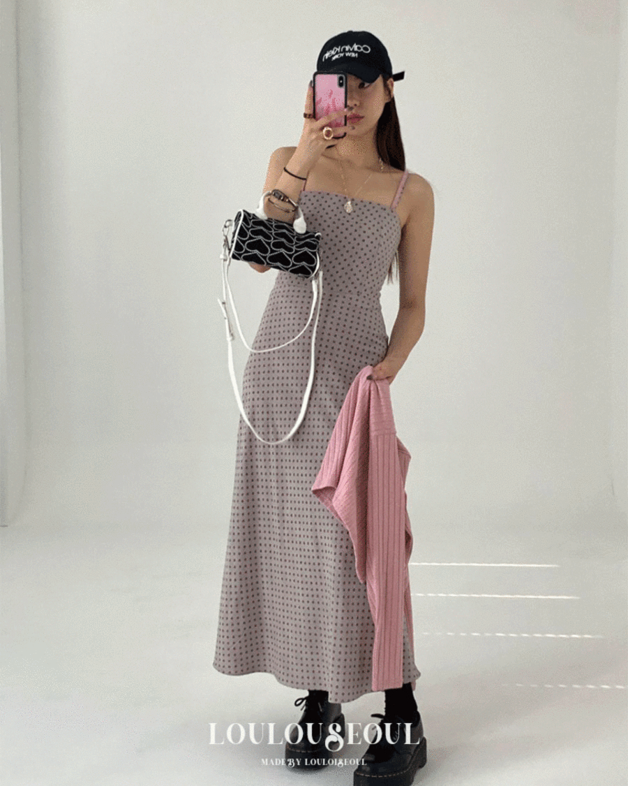 *주문폭주/지연* (L/S Collection) Check Bound Dress_체크 바운드 드레스 [핑크]